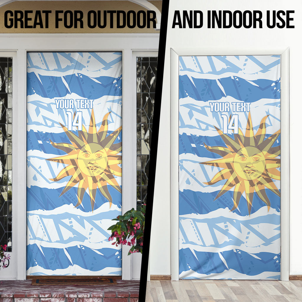 Custom Uruguay Rugby 2026 Door Cover Sun Of May and Lapwing
