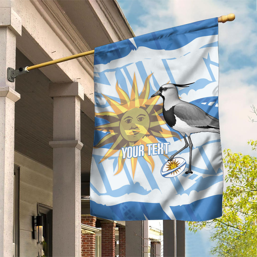 Custom Uruguay Rugby 2026 Garden Flag Sun Of May and Lapwing
