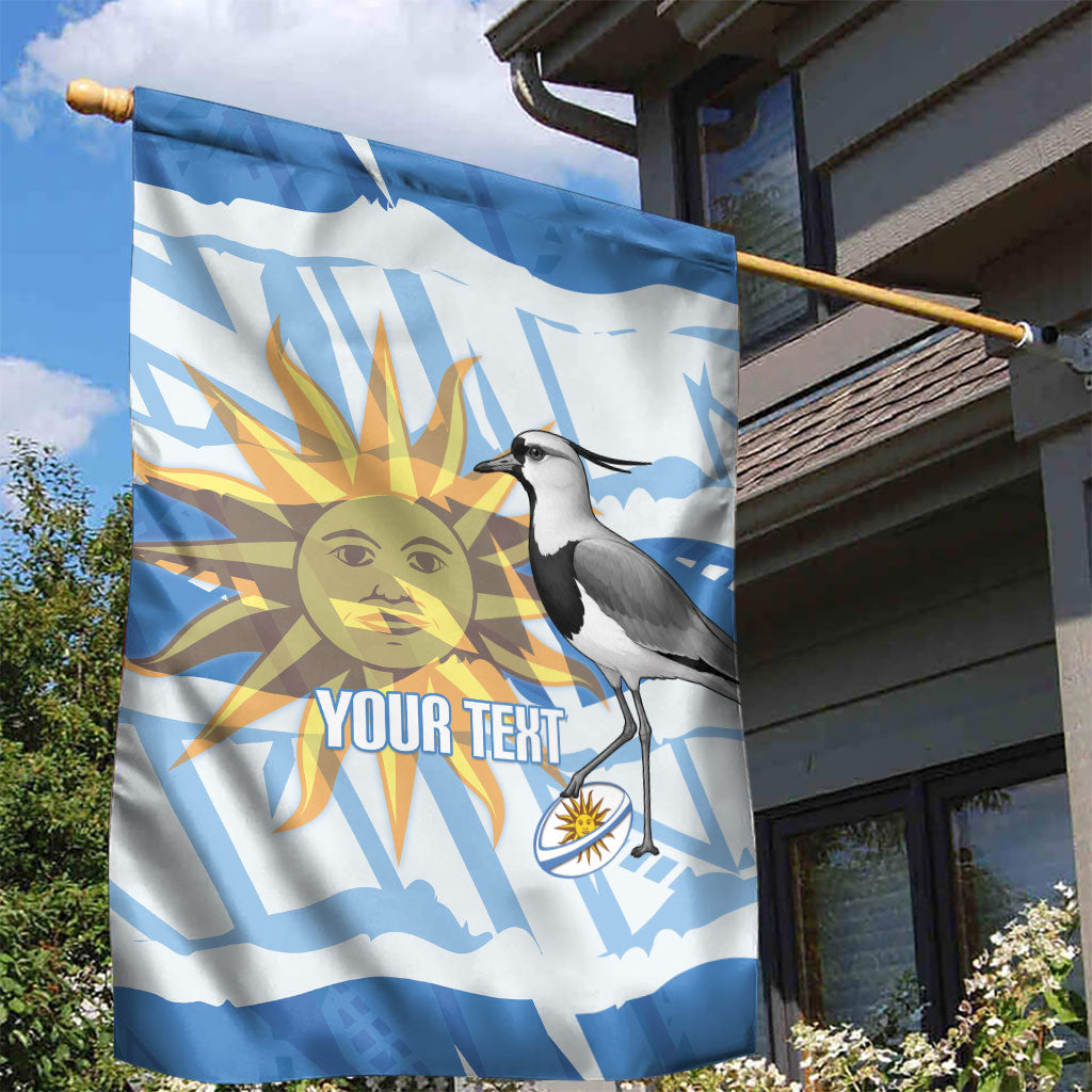 Custom Uruguay Rugby 2026 Garden Flag Sun Of May and Lapwing