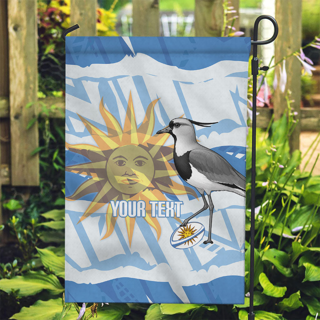 Custom Uruguay Rugby 2026 Garden Flag Sun Of May and Lapwing