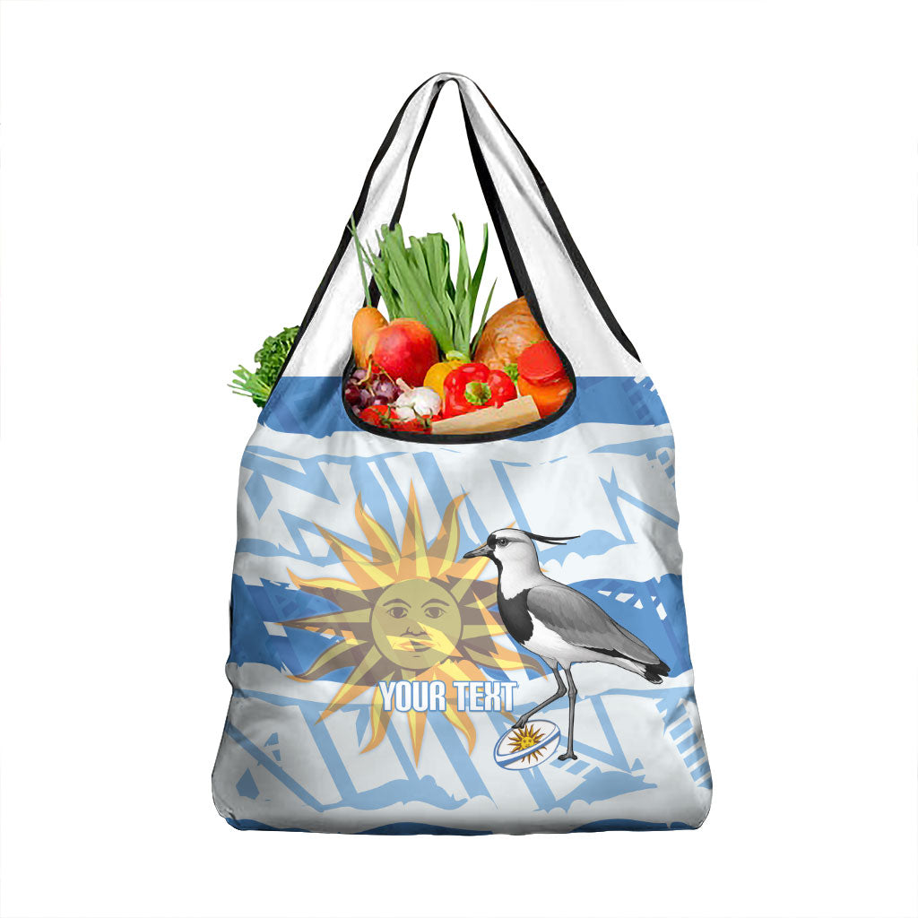 Custom Uruguay Rugby 2026 Grocery Bag Sun Of May and Lapwing