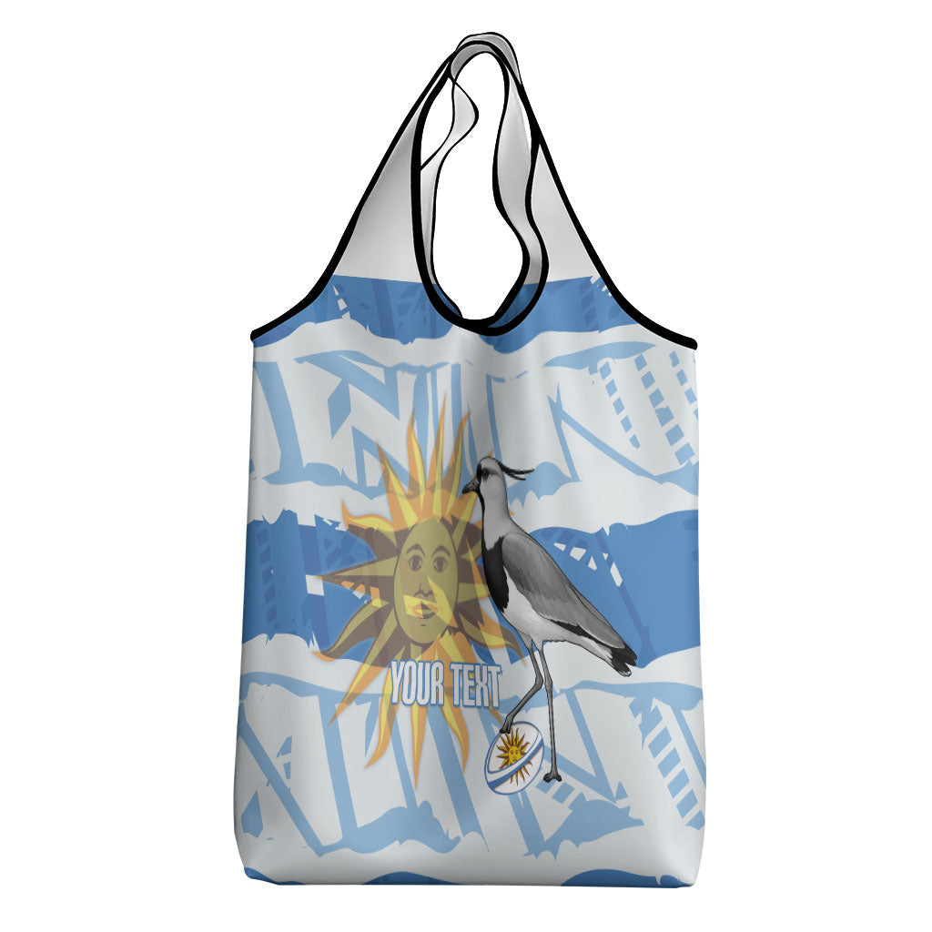 Custom Uruguay Rugby 2026 Grocery Bag Sun Of May and Lapwing