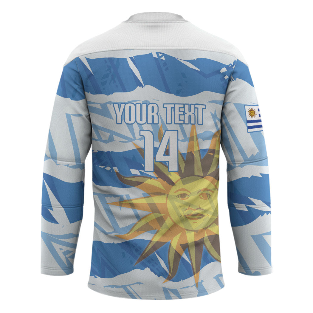 Custom Uruguay Rugby 2026 Hockey Jersey Sun Of May and Lapwing