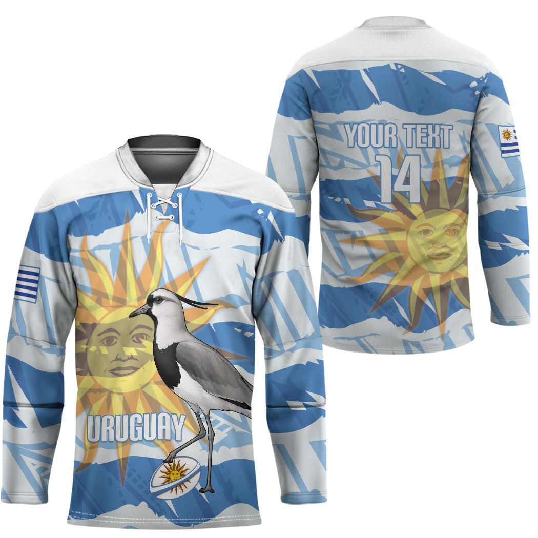 Custom Uruguay Rugby 2026 Hockey Jersey Sun Of May and Lapwing
