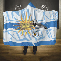 Custom Uruguay Rugby 2026 Hooded Blanket Sun Of May and Lapwing