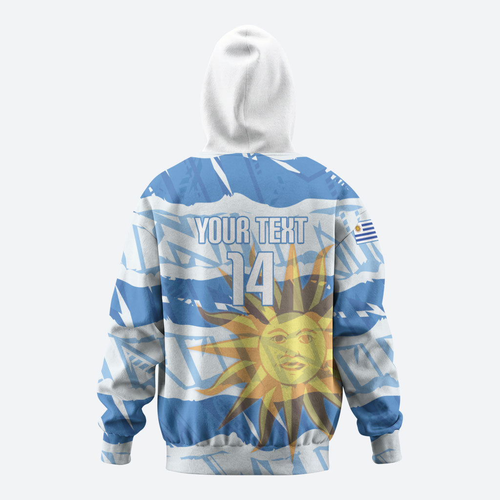 Custom Uruguay Rugby 2026 Hoodie Sun Of May and Lapwing