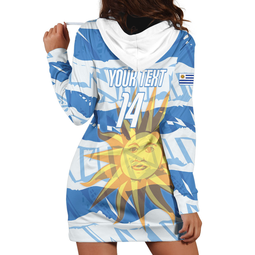 Custom Uruguay Rugby 2026 Hoodie Dress Sun Of May and Lapwing