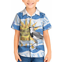 Custom Uruguay Rugby 2026 Kid Hawaiian Shirt Sun Of May and Lapwing