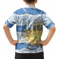 Custom Uruguay Rugby 2026 Kid Hawaiian Shirt Sun Of May and Lapwing