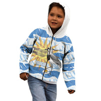 Custom Uruguay Rugby 2026 Kid Hoodie Sun Of May and Lapwing