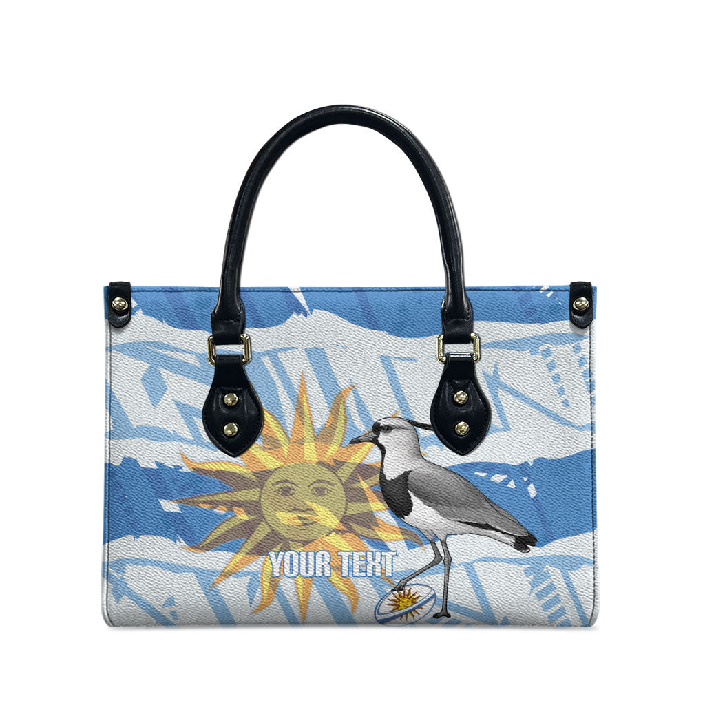 Custom Uruguay Rugby 2026 Leather Bag Sun Of May and Lapwing