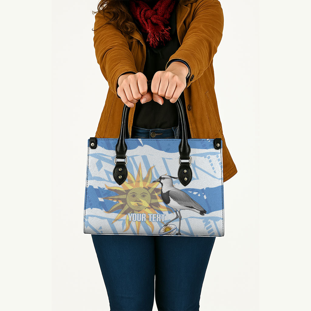 Custom Uruguay Rugby 2026 Leather Bag Sun Of May and Lapwing