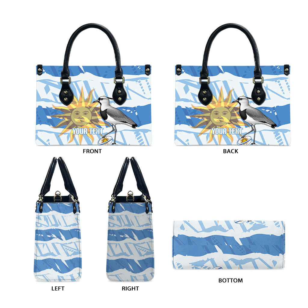 Custom Uruguay Rugby 2026 Leather Bag Sun Of May and Lapwing
