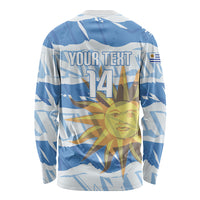 Custom Uruguay Rugby 2026 Long Sleeve Shirt Sun Of May and Lapwing