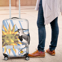 Custom Uruguay Rugby 2026 Luggage Cover Sun Of May and Lapwing