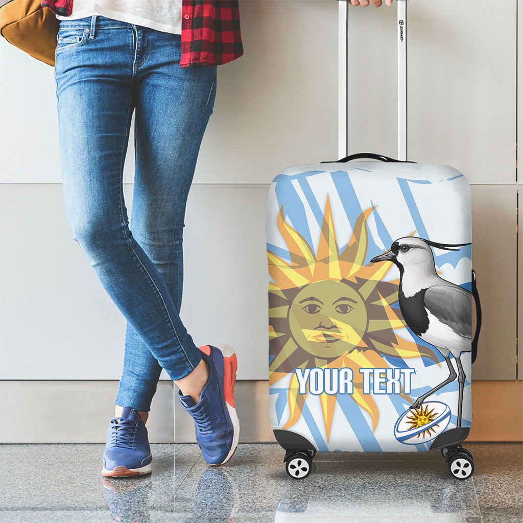 Custom Uruguay Rugby 2026 Luggage Cover Sun Of May and Lapwing