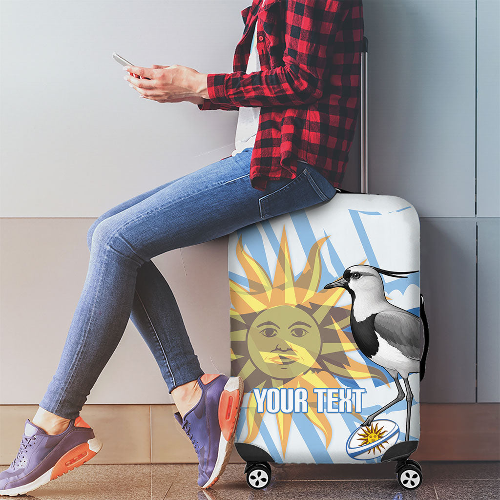 Custom Uruguay Rugby 2026 Luggage Cover Sun Of May and Lapwing