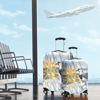 Custom Uruguay Rugby 2026 Luggage Cover Sun Of May and Lapwing
