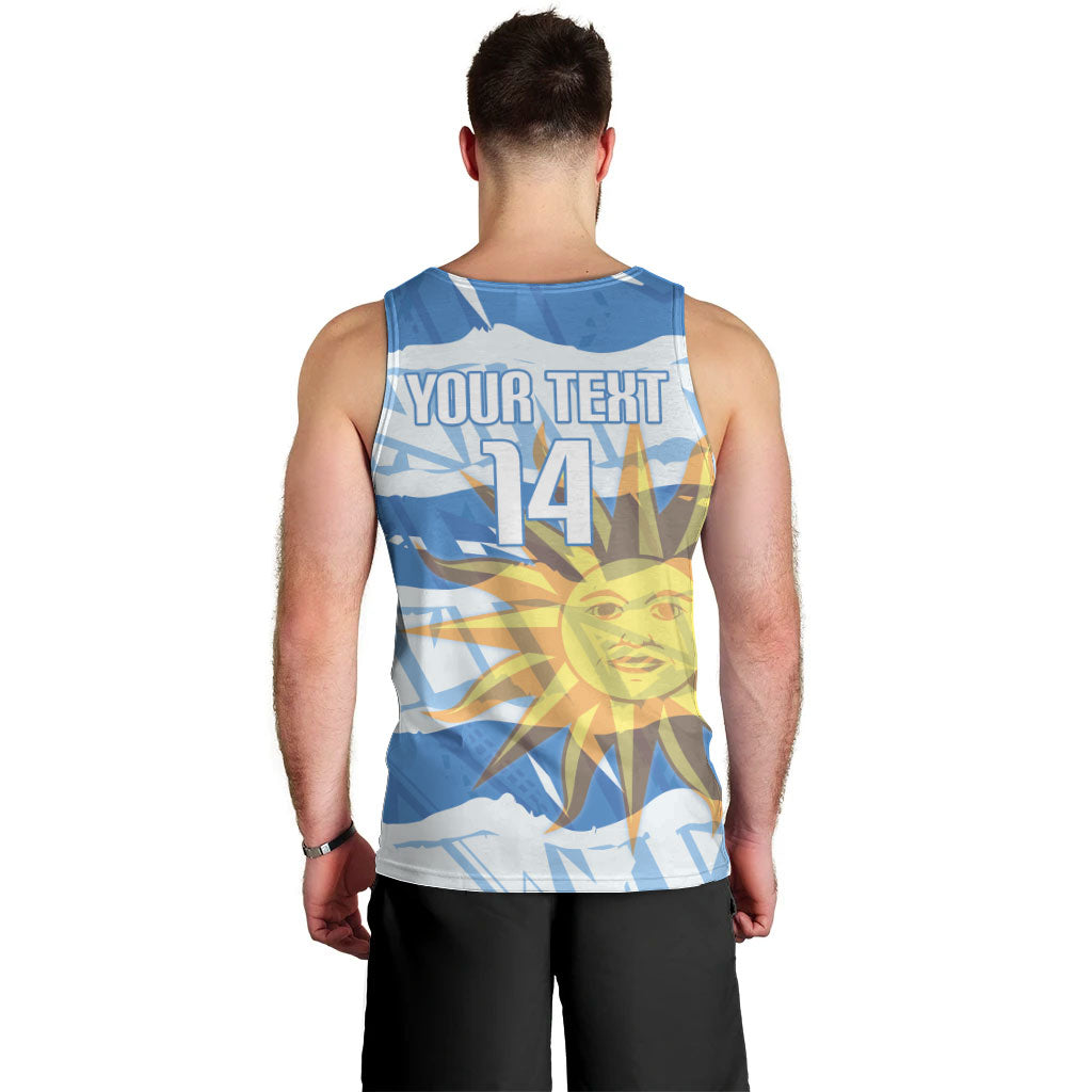 Custom Uruguay Rugby 2026 Men Tank Top Sun Of May and Lapwing
