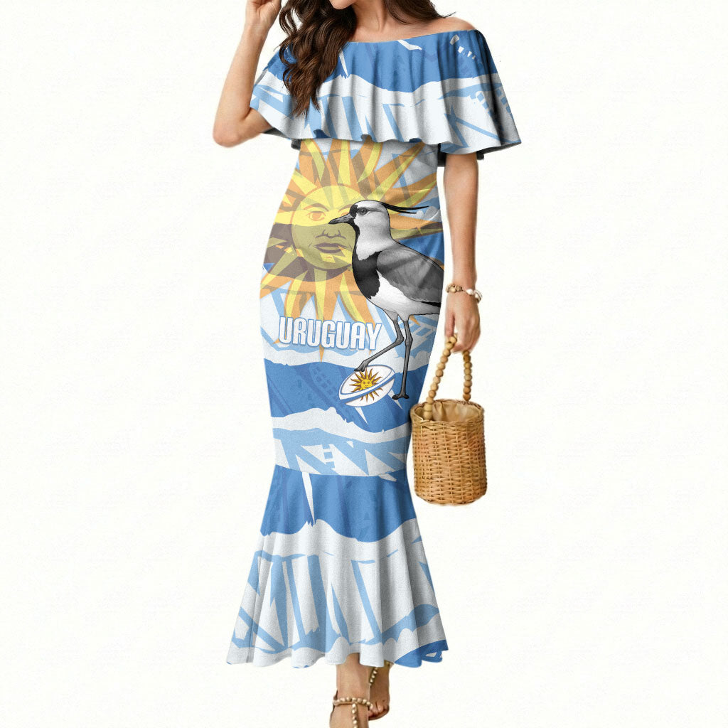 Custom Uruguay Rugby 2026 Mermaid Dress Sun Of May and Lapwing