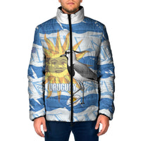 Custom Uruguay Rugby 2026 Padded Jacket Sun Of May and Lapwing