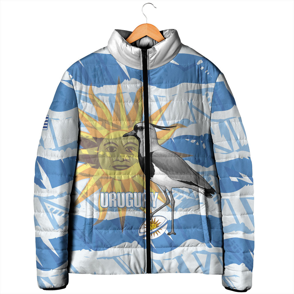 Custom Uruguay Rugby 2026 Padded Jacket Sun Of May and Lapwing