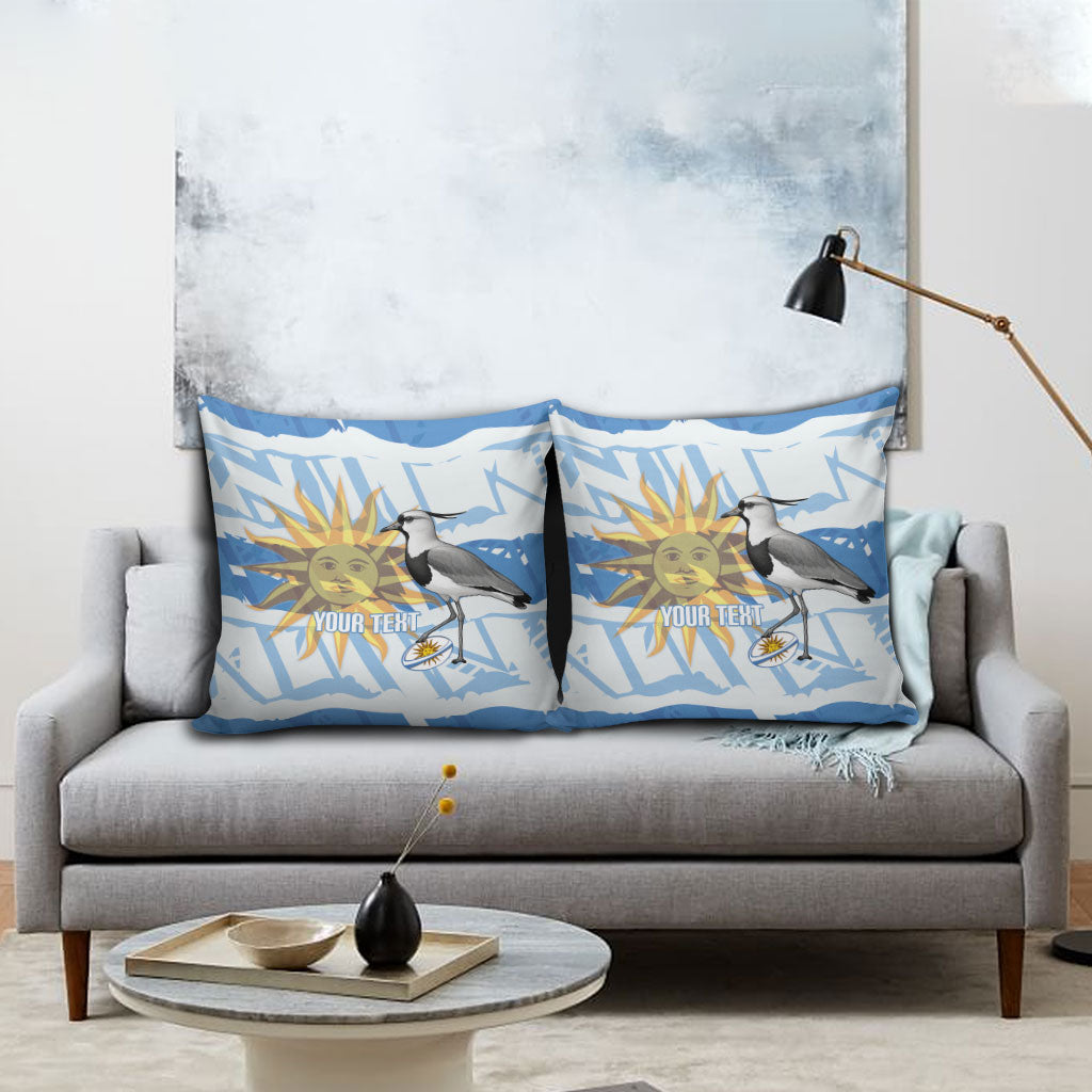 Custom Uruguay Rugby 2026 Pillow Cover Sun Of May and Lapwing