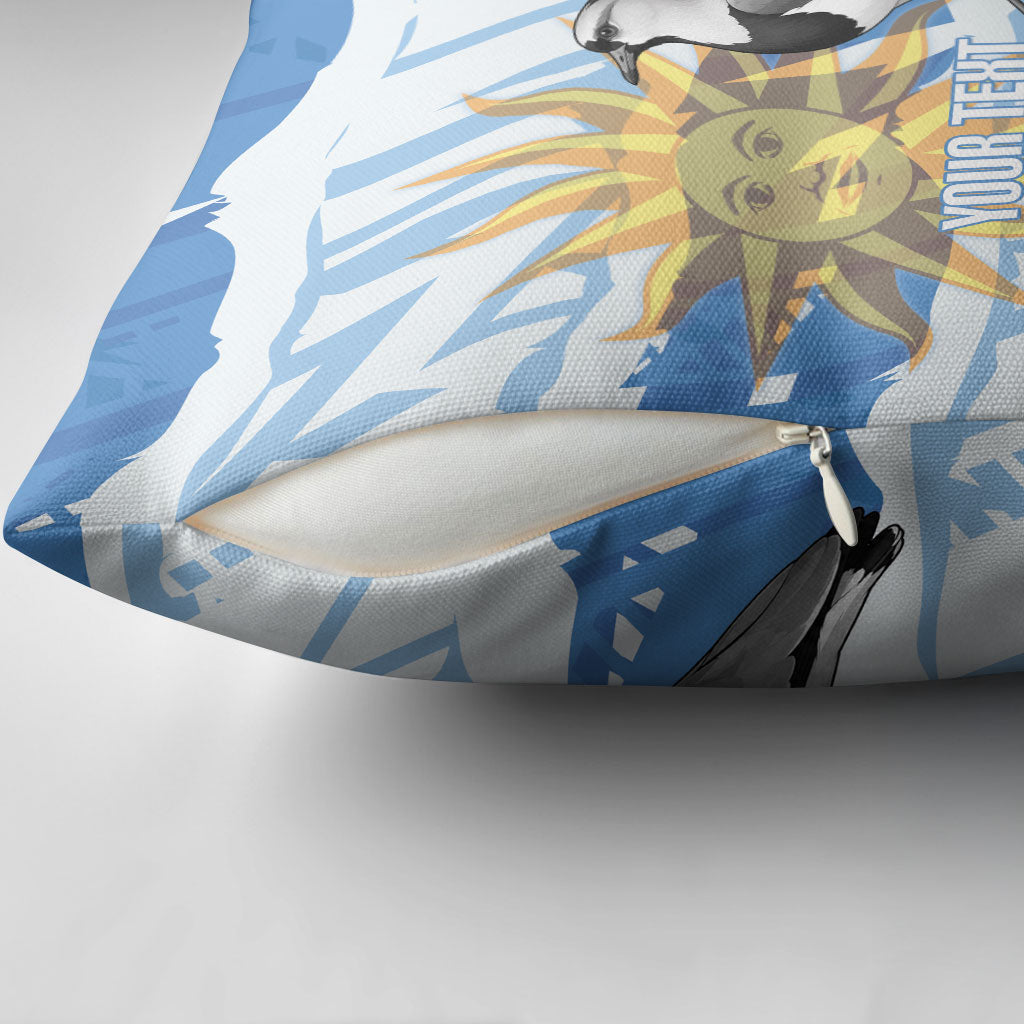 Custom Uruguay Rugby 2026 Pillow Cover Sun Of May and Lapwing