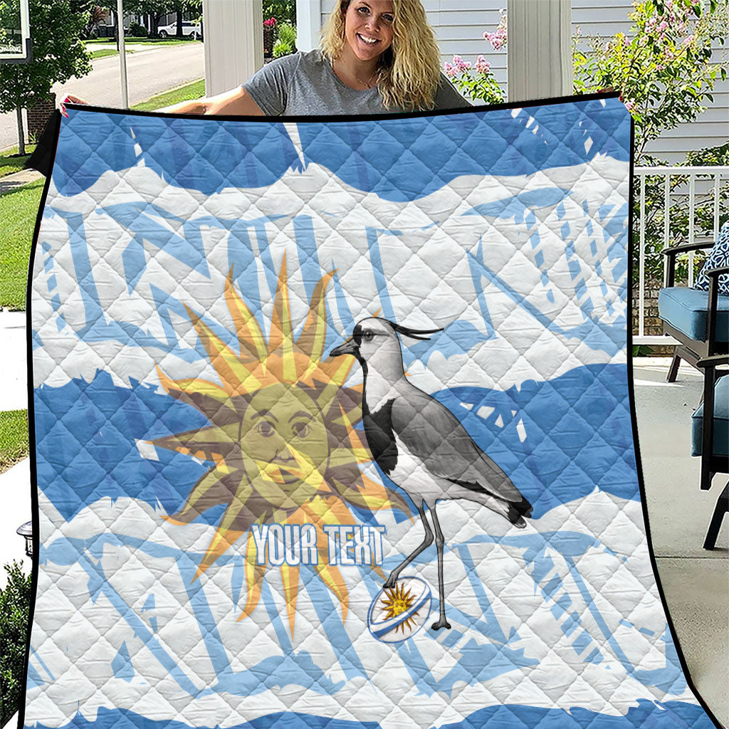 Custom Uruguay Rugby 2026 Quilt Sun Of May and Lapwing