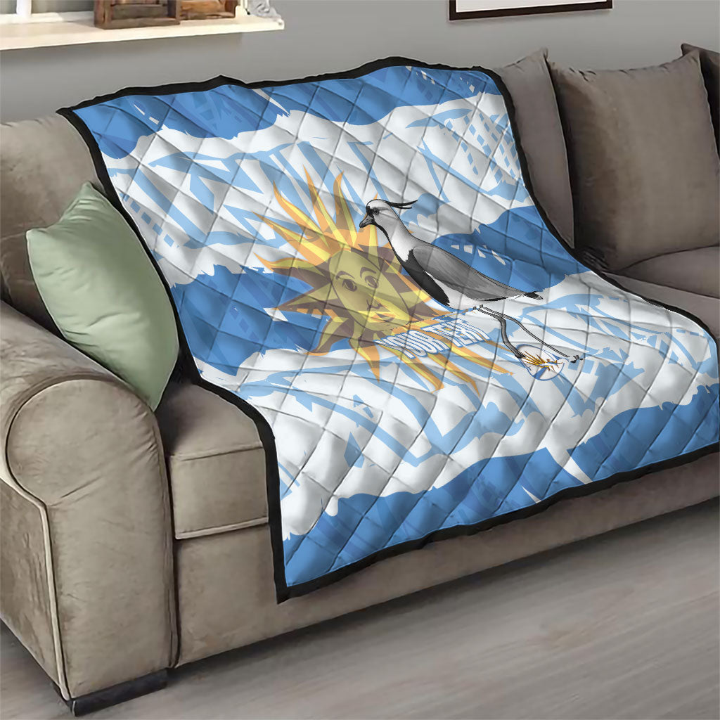 Custom Uruguay Rugby 2026 Quilt Sun Of May and Lapwing