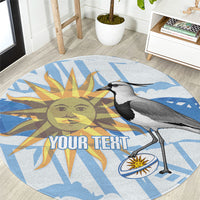 Custom Uruguay Rugby 2026 Round Carpet Sun Of May and Lapwing
