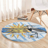 Custom Uruguay Rugby 2026 Round Carpet Sun Of May and Lapwing