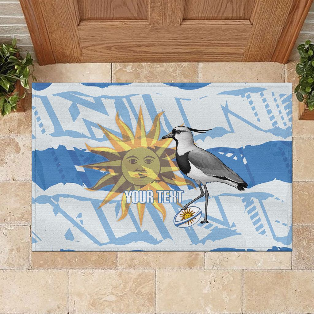 Custom Uruguay Rugby 2026 Rubber Doormat Sun Of May and Lapwing
