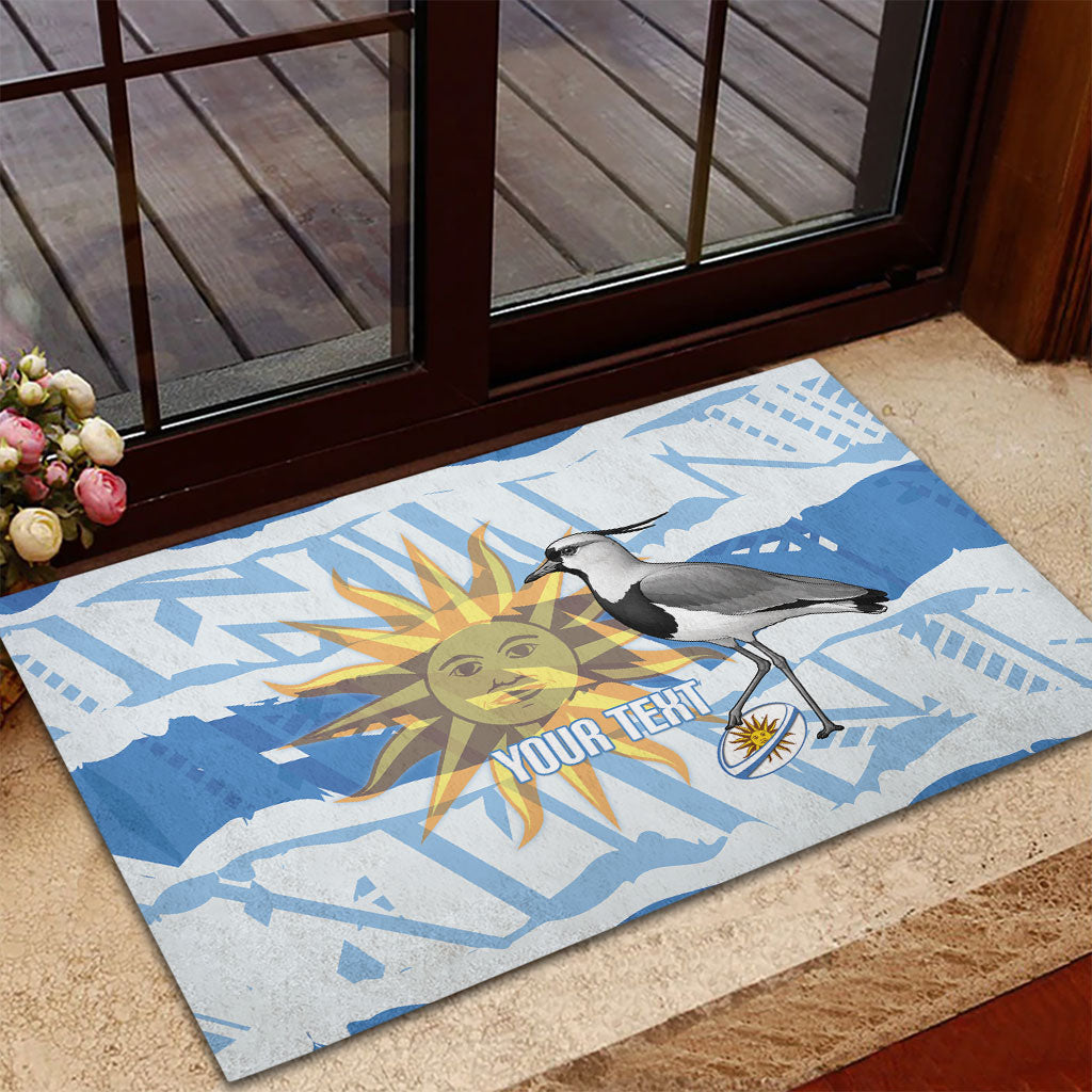 Custom Uruguay Rugby 2026 Rubber Doormat Sun Of May and Lapwing