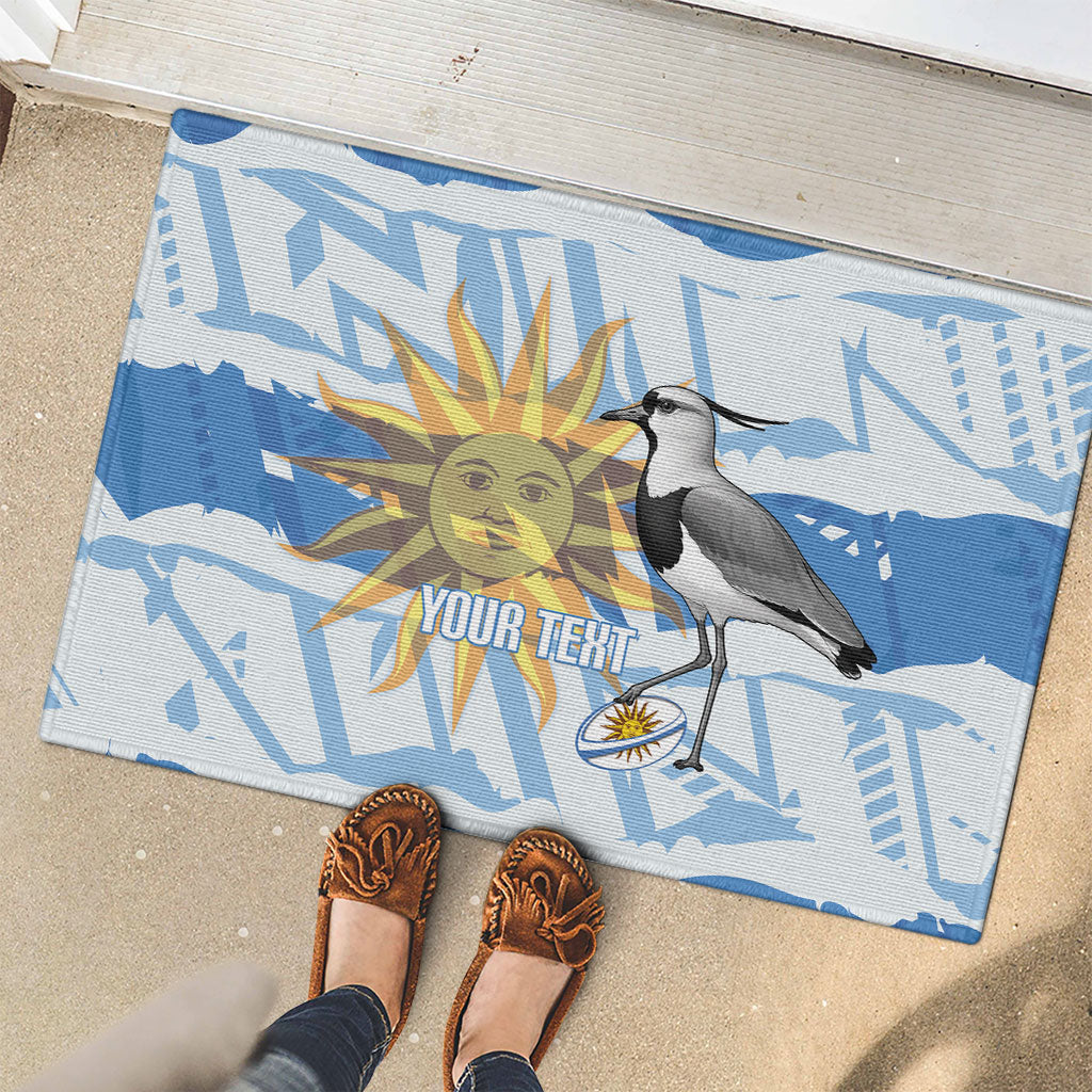 Custom Uruguay Rugby 2026 Rubber Doormat Sun Of May and Lapwing