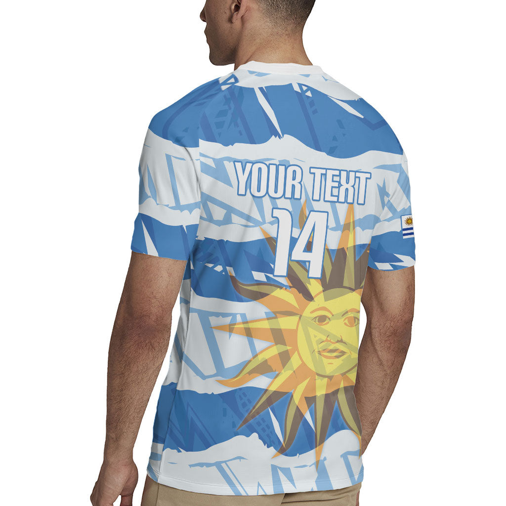 Custom Uruguay Rugby 2026 Rugby Jersey Sun Of May and Lapwing