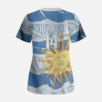 Custom Uruguay Rugby 2026 Scrub Top Sun Of May and Lapwing