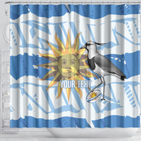 Custom Uruguay Rugby 2026 Shower Curtain Sun Of May and Lapwing