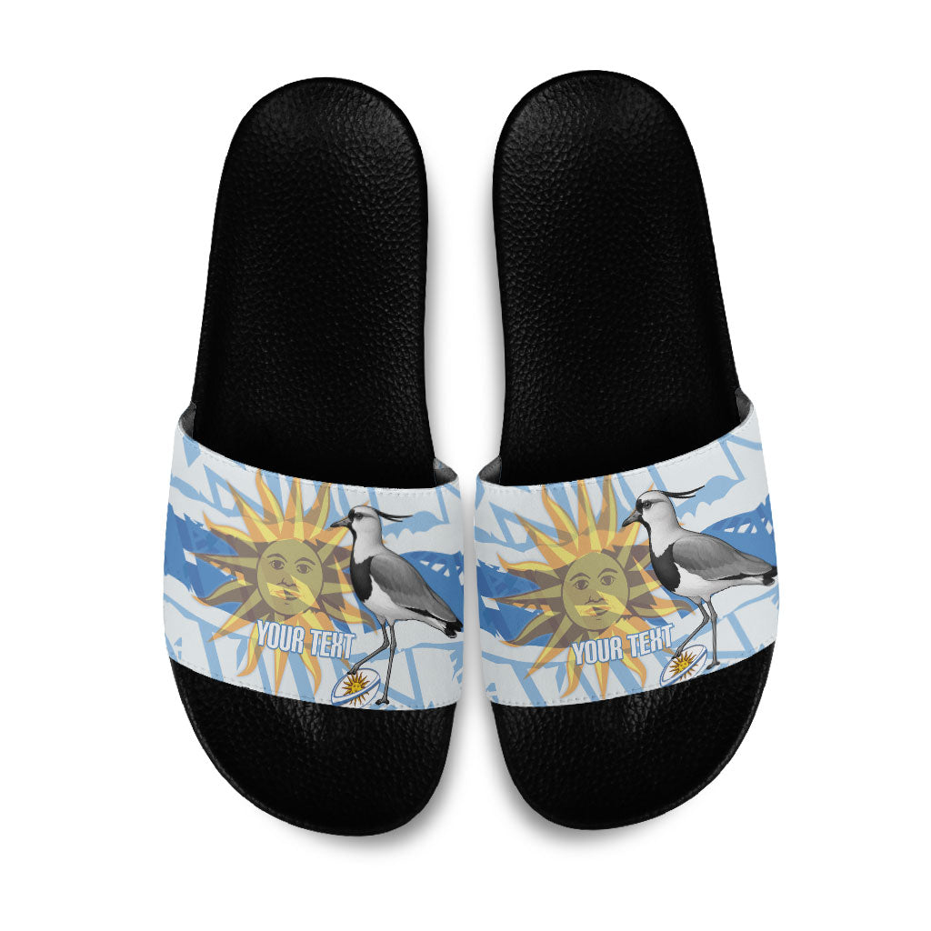 Custom Uruguay Rugby 2026 Slide Sandals Sun Of May and Lapwing