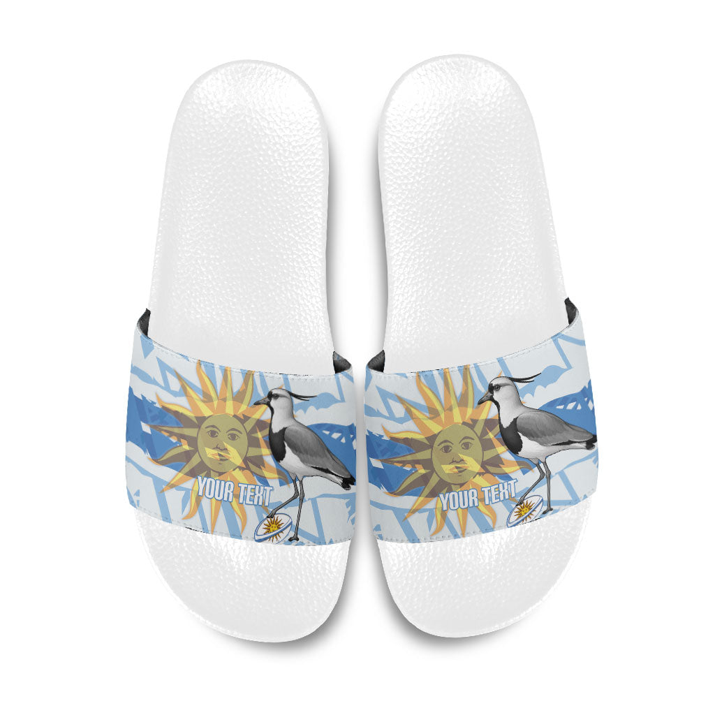 Custom Uruguay Rugby 2026 Slide Sandals Sun Of May and Lapwing