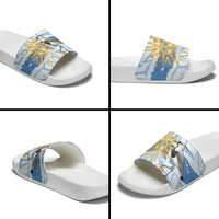 Custom Uruguay Rugby 2026 Slide Sandals Sun Of May and Lapwing