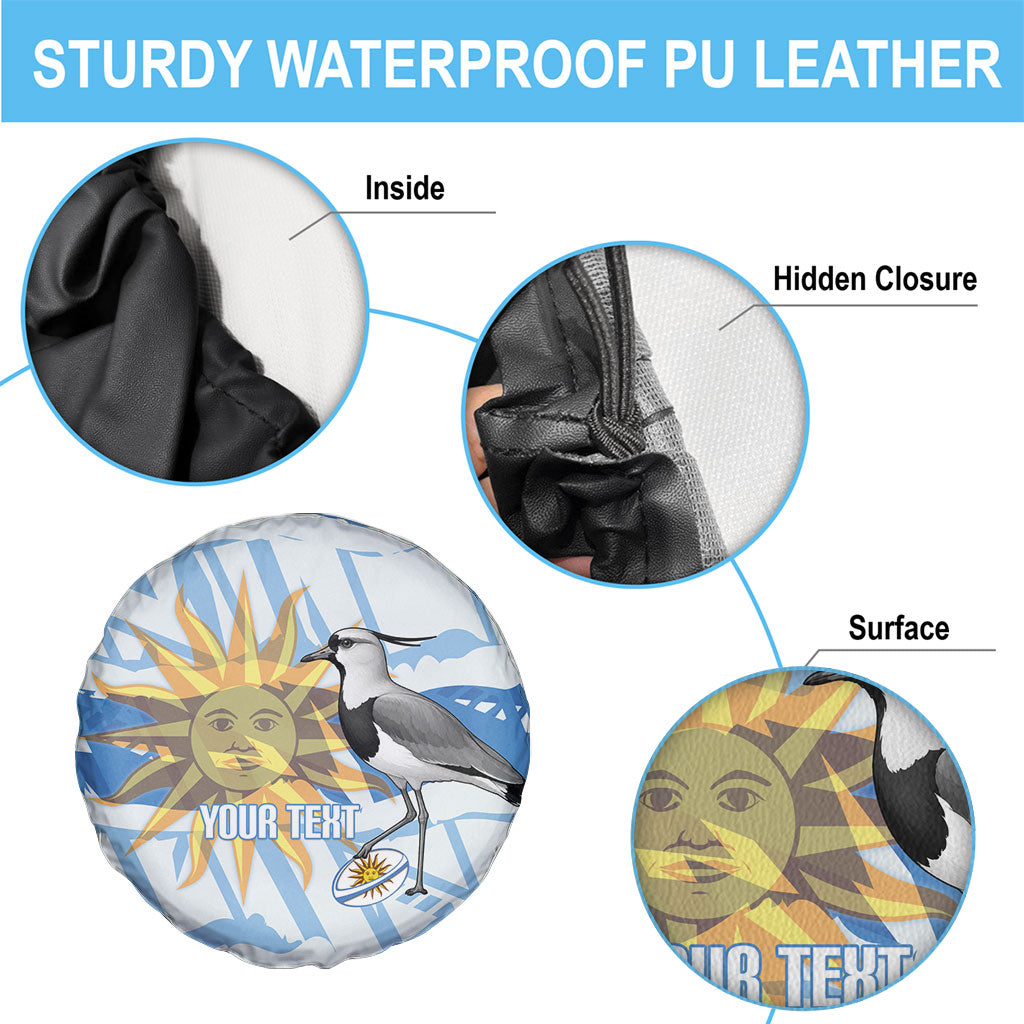 Custom Uruguay Rugby 2026 Spare Tire Cover Sun Of May and Lapwing