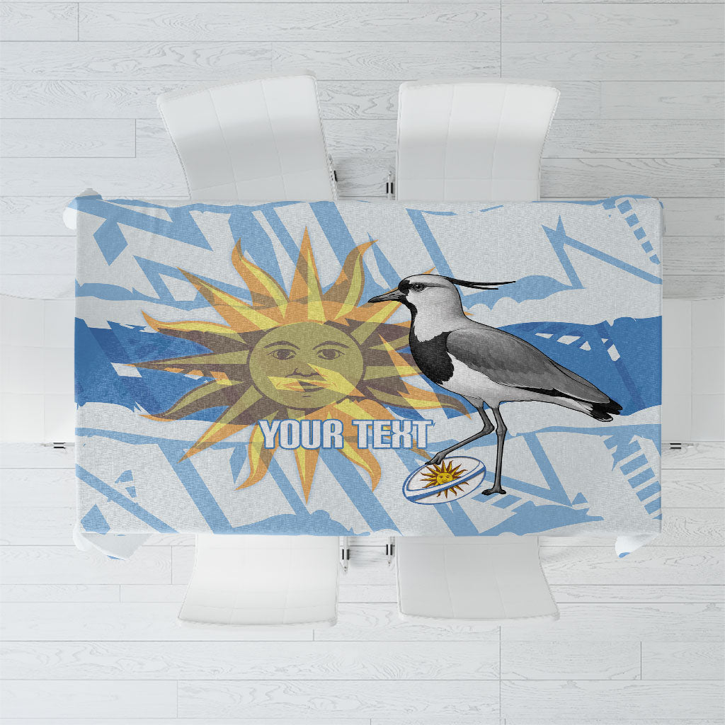 Custom Uruguay Rugby 2026 Tablecloth Sun Of May and Lapwing
