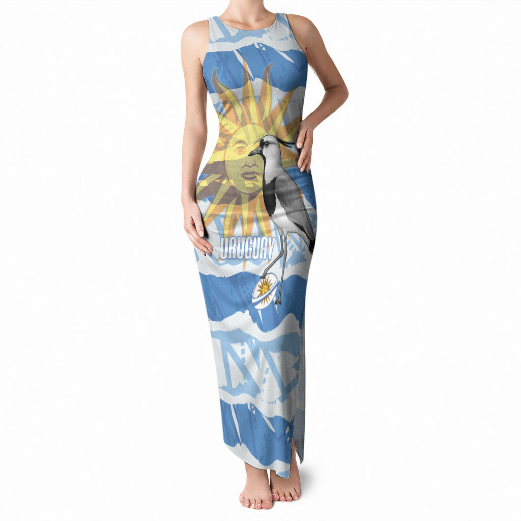 Custom Uruguay Rugby 2026 Tank Maxi Dress Sun Of May and Lapwing