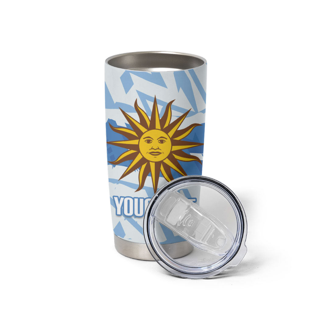 Custom Uruguay Rugby 2026 Tumbler Cup Sun Of May and Lapwing