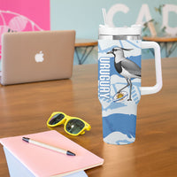 Custom Uruguay Rugby 2026 Tumbler With Handle Sun Of May and Lapwing