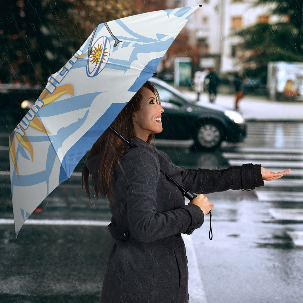 Custom Uruguay Rugby 2026 Umbrella Sun Of May and Lapwing
