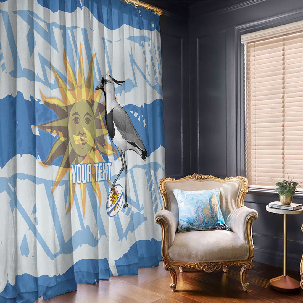 Custom Uruguay Rugby 2026 Window Curtain Sun Of May and Lapwing