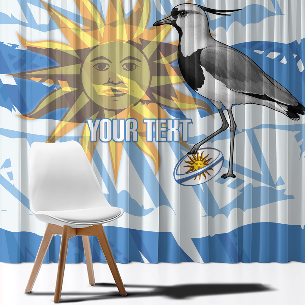 Custom Uruguay Rugby 2026 Window Curtain Sun Of May and Lapwing