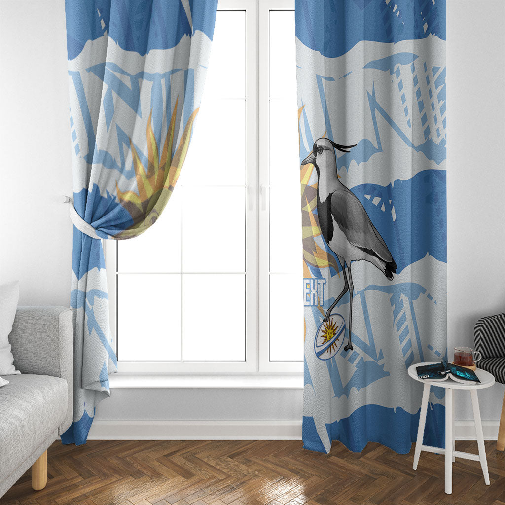 Custom Uruguay Rugby 2026 Window Curtain Sun Of May and Lapwing